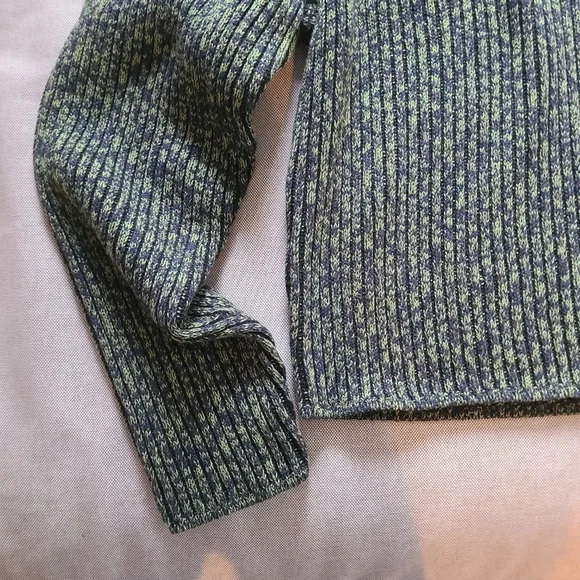 LULULEMON 🏷️NWT Cotton-Cashmere Blend Mock Sweater Green & Black Heather 16/XL